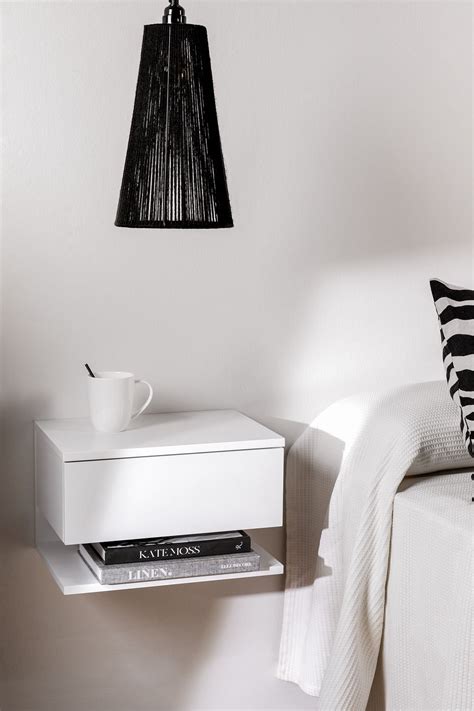 Floating Bedside Table With Drawer Griviza Sklum