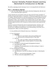 DUE 9 28 Docx Human Heredity Problem Based Learning Genetics Problems