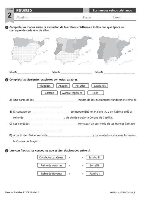 Ciencias Sociales Primaria Ejercicios Ejercicios De Ciencias