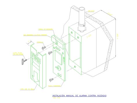 Manual station in AutoCAD | CAD download (144.45 KB) | Bibliocad