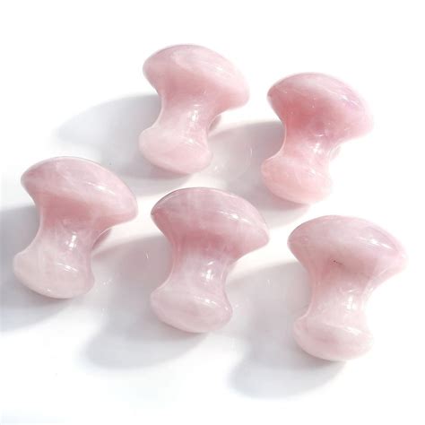 Handmade Natural Rose Quartz Gua Sha Guasha Scraping Massage Tool