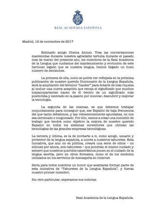 Carta De La RAE A Chema Alonso PDF