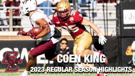 John Pupel 2023 Regular Season Highlights Boston College DB YouTube