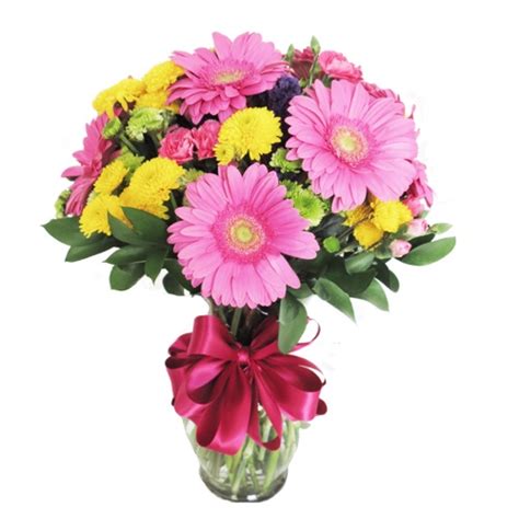 Arreglo Floral Con 6 Gerberas