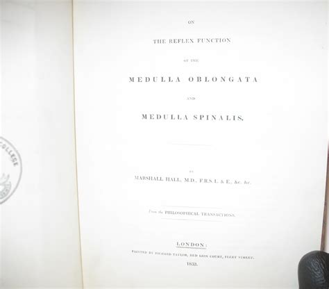 On the Reflex Function of the Medulla Oblongata and Medulla Spinalis ...