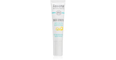 Lavera Basis Sensitiv Q10 crème yeux anti enflures et anti rides à la