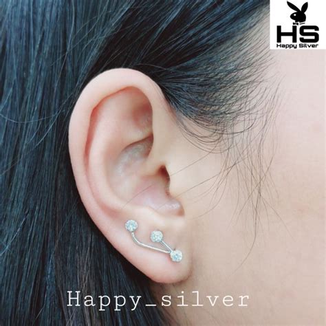 Jual Anting Tusuk Perak Asli Silver Lapis Emas Putih Model Tusuk