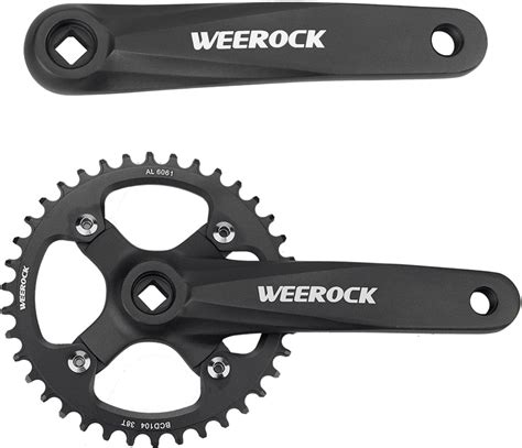 Amazon ZUKKA Single Speed Square Taper Crankset MTB 170mm