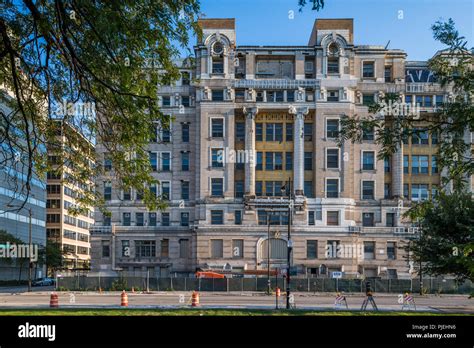 Cook County Hospital during renovation Stock Photo - Alamy