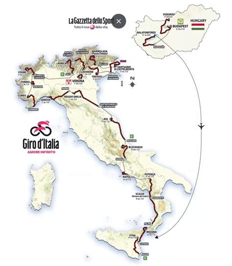 Giro Ditalia Route And Stages Schedule And Key Dates In The