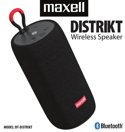 Maxell BT DISTRIKT Distrikt Wireless Speaker User Manual