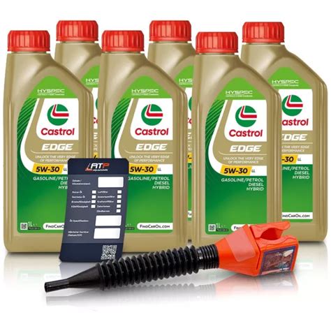 X Litre Castrol Edge Fluid Titanium W Ll Huile De Moteur Pour Vw