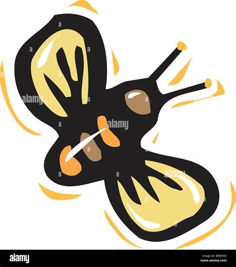 Bumble bee illustration hi-res stock photography and images - Alamy