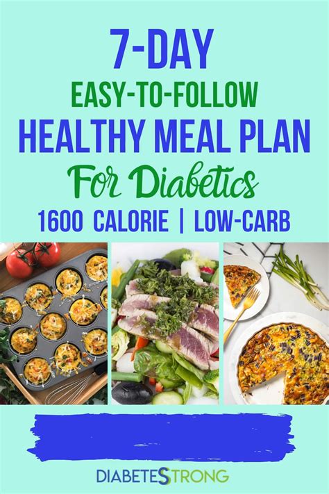 7 Day Printable Diabetic Meal Plan