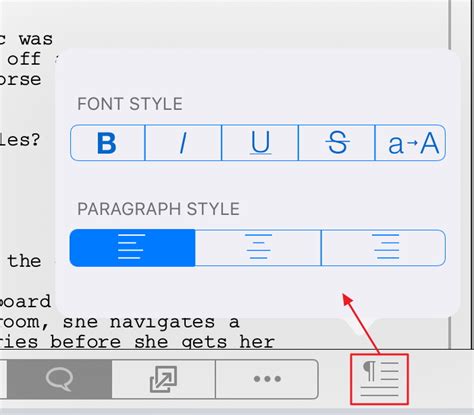 In The Final Draft Mobile App For Ipad How Do I Bold Italicize