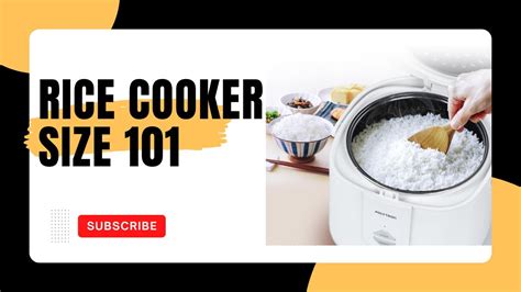 Rice Cooker Size 101 Amazing And Ultimate Guide For You 2023 YouTube