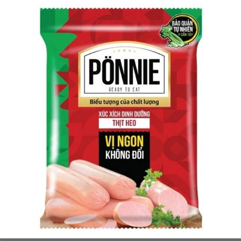 Xúc Xích Dinh Dưỡng Ponnie Vị Heo 5 Cây*35G | Shopee Việt Nam