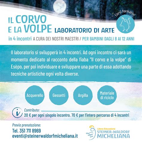 Laboratorio Artistico La Volpe E Il Corvo Bresciabimbi