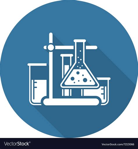 Laboratory Analysis Icon Flat Design Royalty Free Vector