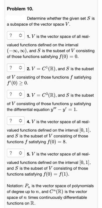 Answered Determine Whether The Given Set S Is A… Bartleby