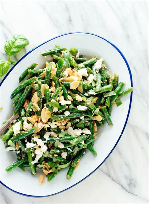 Green Bean Salad with Toasted Almonds & Feta - Cookie and Kate