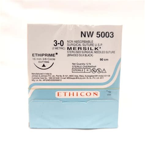 Ethicon Mersilk Non Absorbable Surgical Suture Sn