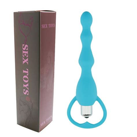 Imimi Multi Speed Anal Silicone Massageranal Beads Vibratorblue