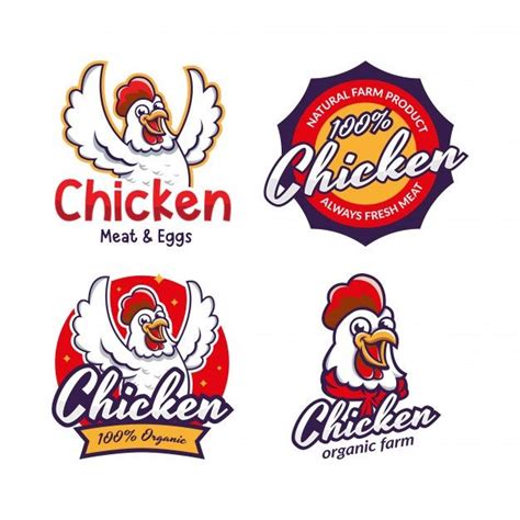 Premium Vector Set Of Fried Chicken Restaurant Logo Template Chicken Restaurant Logos