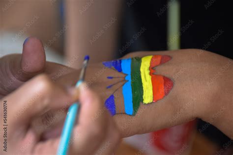 Rainbow Gay Pride Tattoo Design On Arm LGBTQ Community And Movement Of