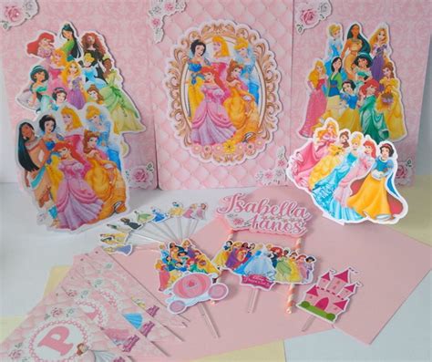 Kit Festa S Um Bolinho Princesas Da Disney Elo