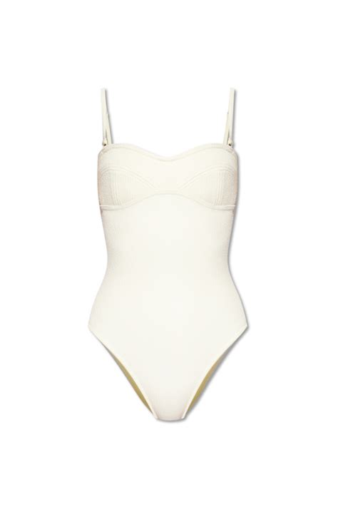 Cream One Piece Swimsuit Bottega Veneta Vitkac Gb