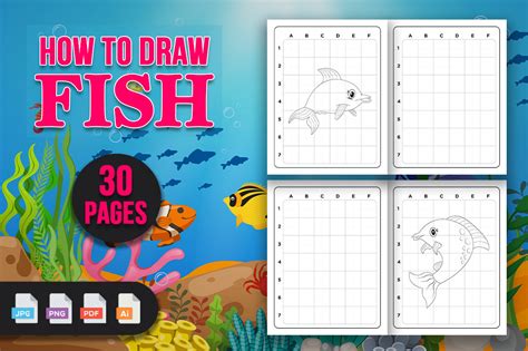 How To Draw Fish KDP Interior Graphic By Srsadi123 Creative Fabrica