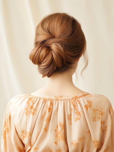 Premium Ai Image Beautiful French Twist Hair Style