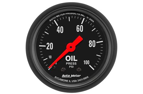 Autometer 52mm Z Series Mechanical Oil Pressure Gauge