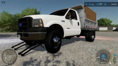 FS22 2007 Ford F 350 Dump Truck v 1 0 0 0 Cars Mod für Farming