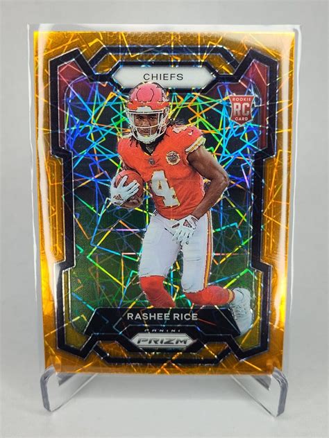 Prizm Football Orange Laser Rashee Rice Rc Sp Ebay