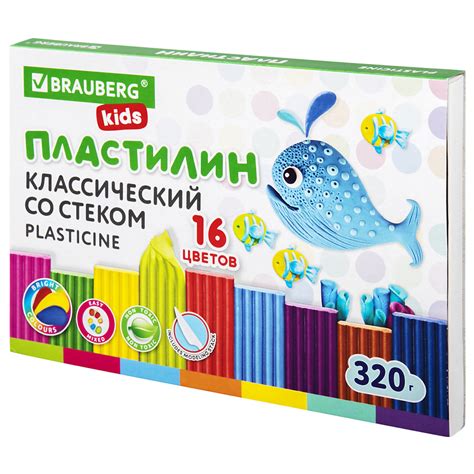 BRAUBERG Пластилин классический KIDS купить по низким ценам в ЛЭТУАЛЬ