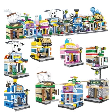 Mini Blocs De Construction D Architecture De Ville Pour Filles Vue Sur