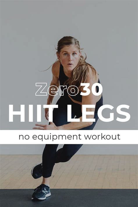 30-Minute HIIT Leg Workout (No Equipment) | Nourish Move Love