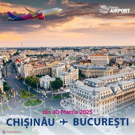 Wizz Air va opera ZILNIC zboruri directe Chișinău București din 30