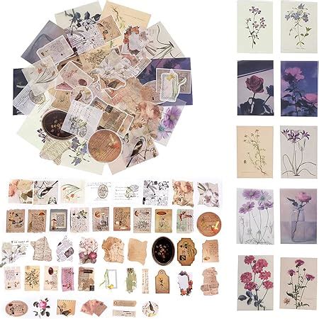 FSFTTRAD 800 Pcs Stickers Set Vintage Journal Diary Stickers Decorative ...