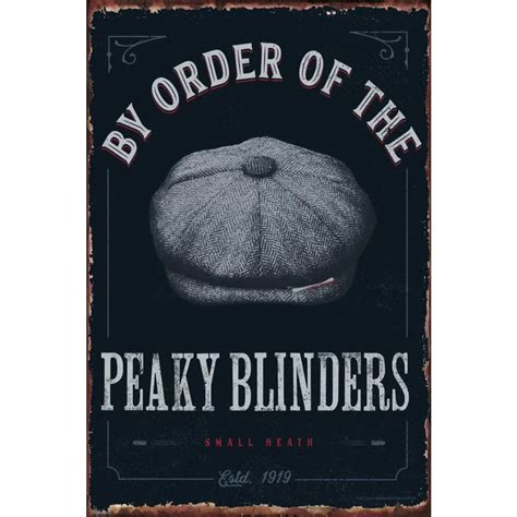 Small Heath Peaky Blinders Metal Sign Tin Sign Tin Plates Wall Decor