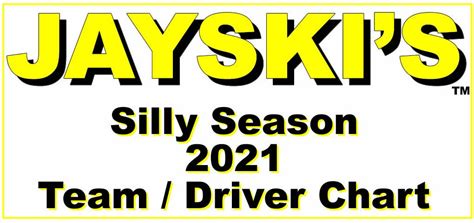 Jayski's 2021 Silly Season Team / Driver Chart - Jayski's NASCAR Silly ...