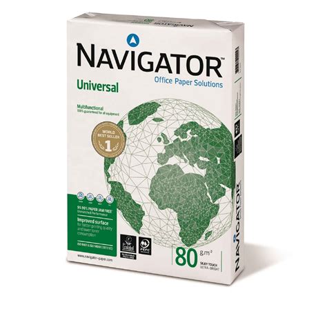 Resma De Papel De Impressão A4 500 Folhas 80g M2 1 Un Navigator