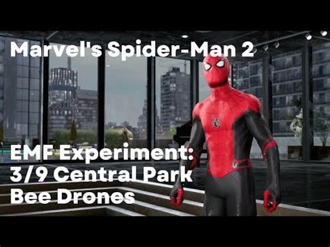 Marvel S Spider Man 2 EMF Experiment 3 9 Central Park Bee Drones PS5