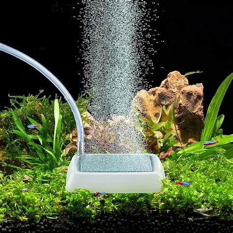 CHERLAM Aquarium Air Stone Fish Tank Nano Air Stone Quiet Deep Oxygen