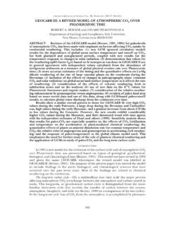 Geocarb Iii A Revised Model Of Atmospheric Co Geocarb Iii A