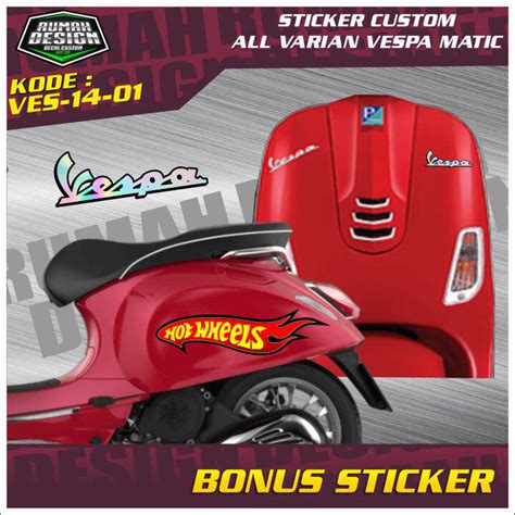 Sticker Honda Vespa Matic Hotwheels Lazada Indonesia