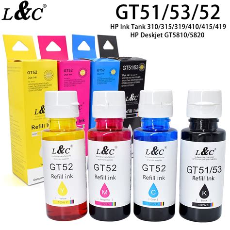 L C Refill Ink For Hp Ink Gt Gt Gt Dye Ink For Hp Deskjet Printer