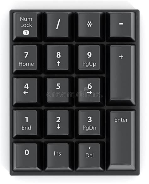 Numpad With Number Keys Stock Illustration Illustration Of